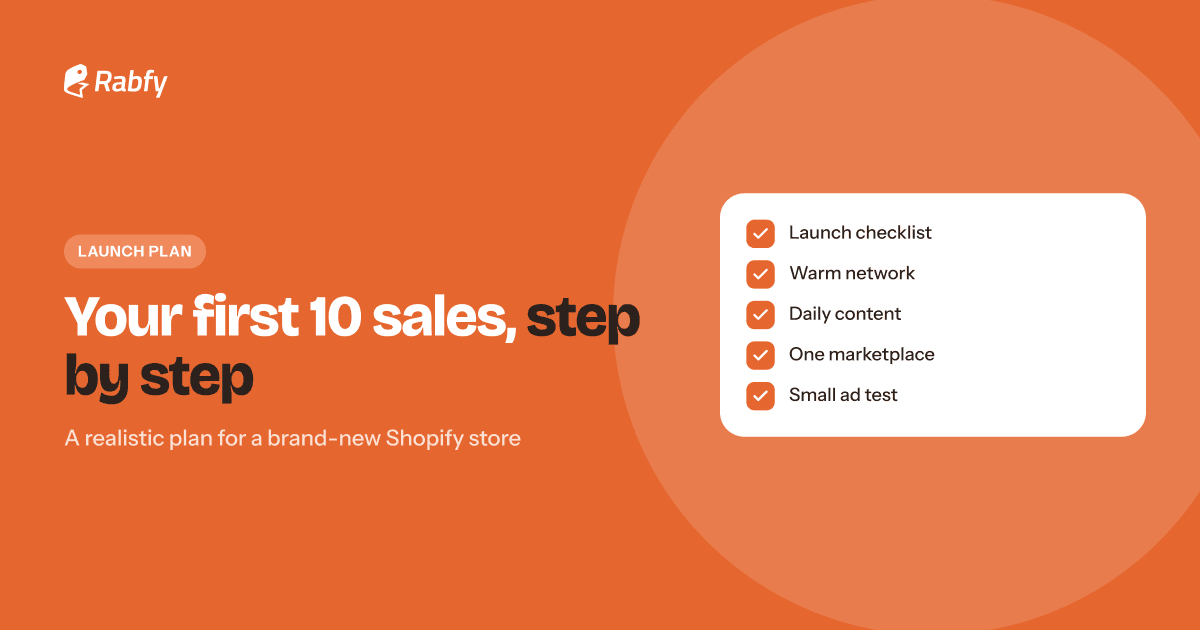 How to Get Your First Sales on Shopify: A Plan for Your First 10 Orders
