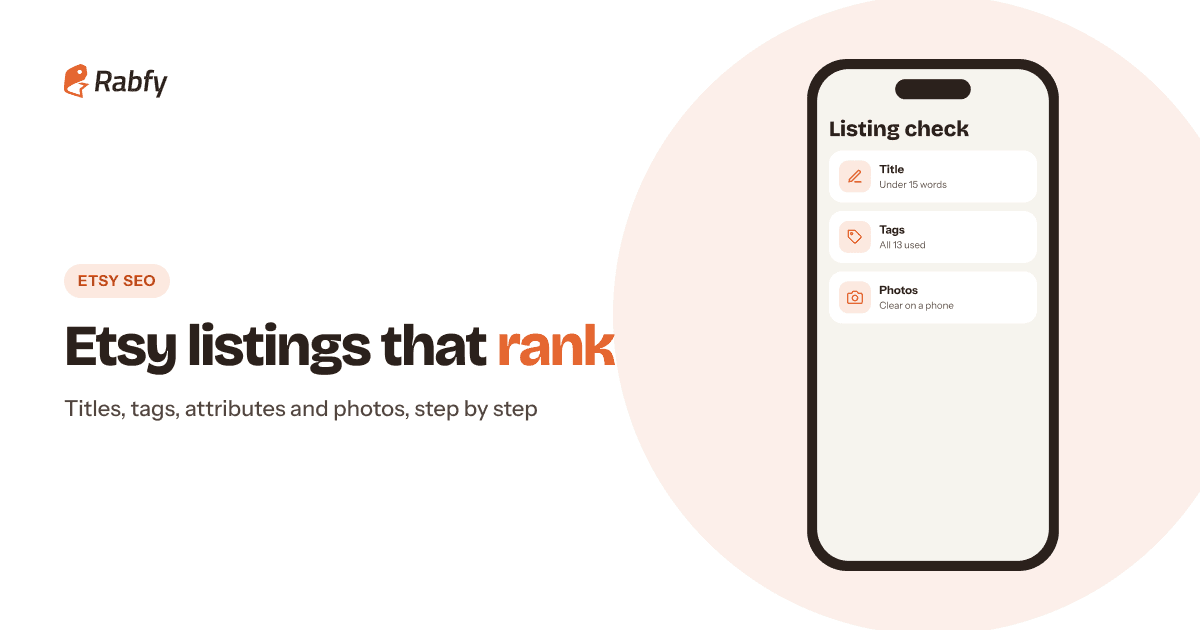 Etsy SEO Tips: How to Write Etsy Listings That Rank (Titles, Tags and Photos)